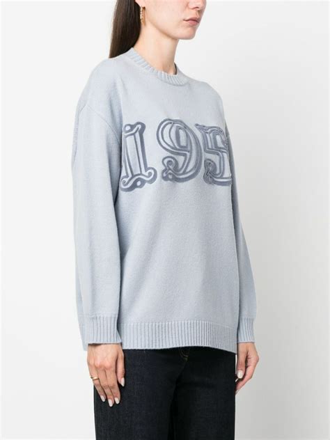 Logo Wool Sweater in String 